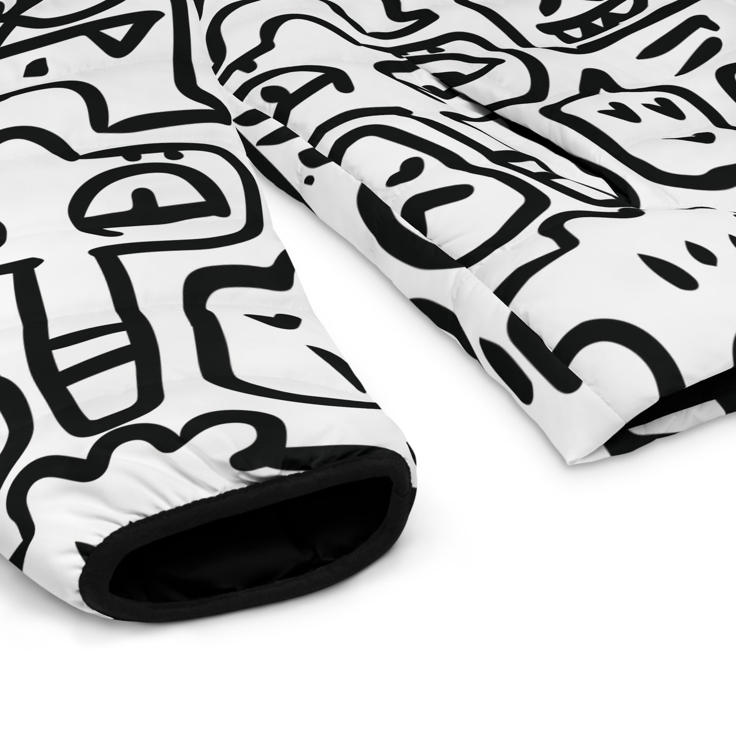 Doodle Monsters Puffer Jacket (AOP)