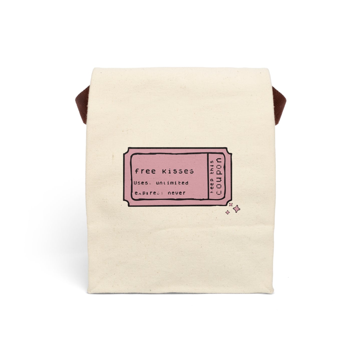 Free Kisses Canvas Tote Bag