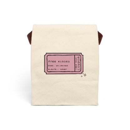 Free Kisses Canvas Tote Bag