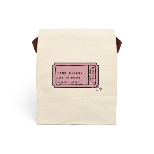 Free Kisses Canvas Tote Bag