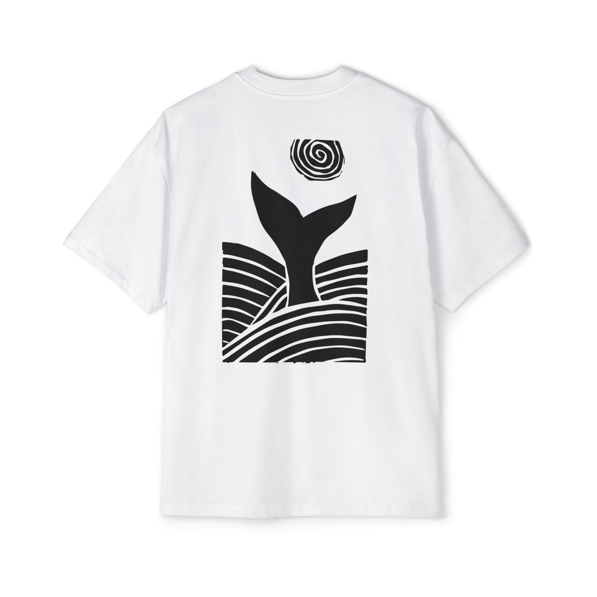 Black Shadowed Leviathan Cotton Tee