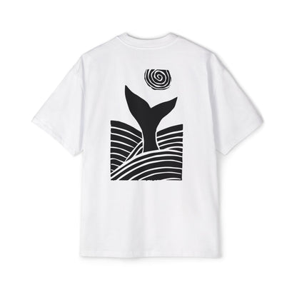 Black Shadowed Leviathan Cotton Tee