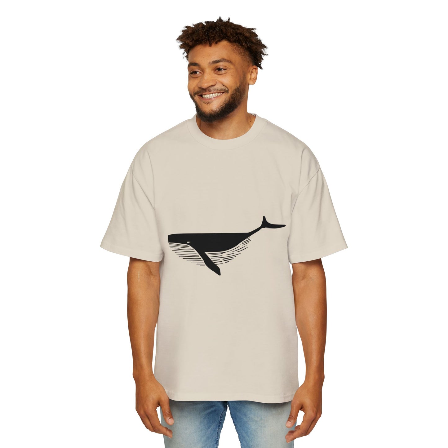 Black Shadowed Leviathan Cotton Tee