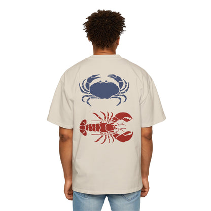 Red Blue Claw & Pinch Cotton Tee