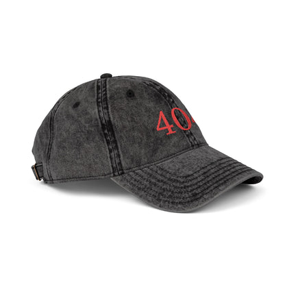 404_NOTFOUND CAP – VINTAGE BLACK