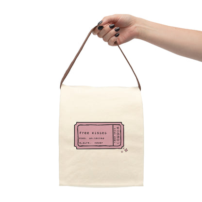 Free Kisses Canvas Tote Bag