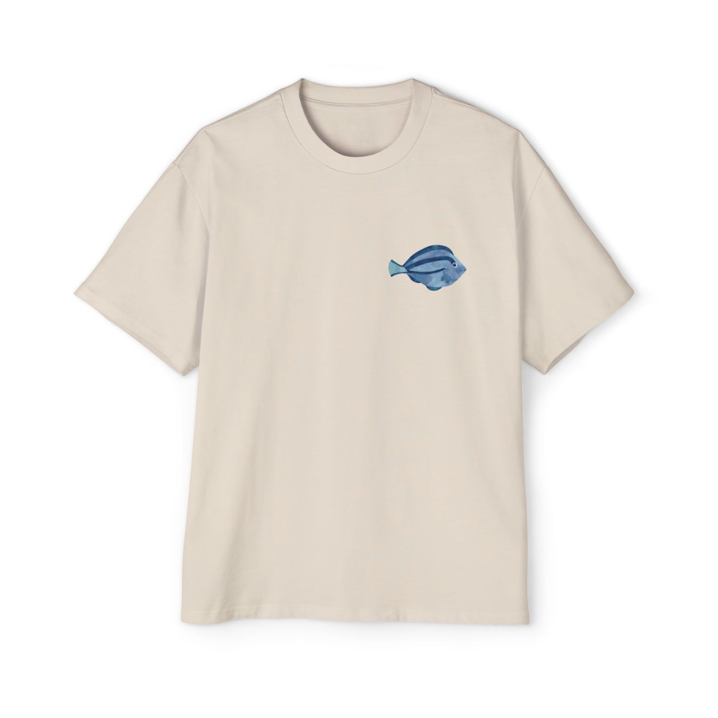 Blue Judgy fish Cotton Tee