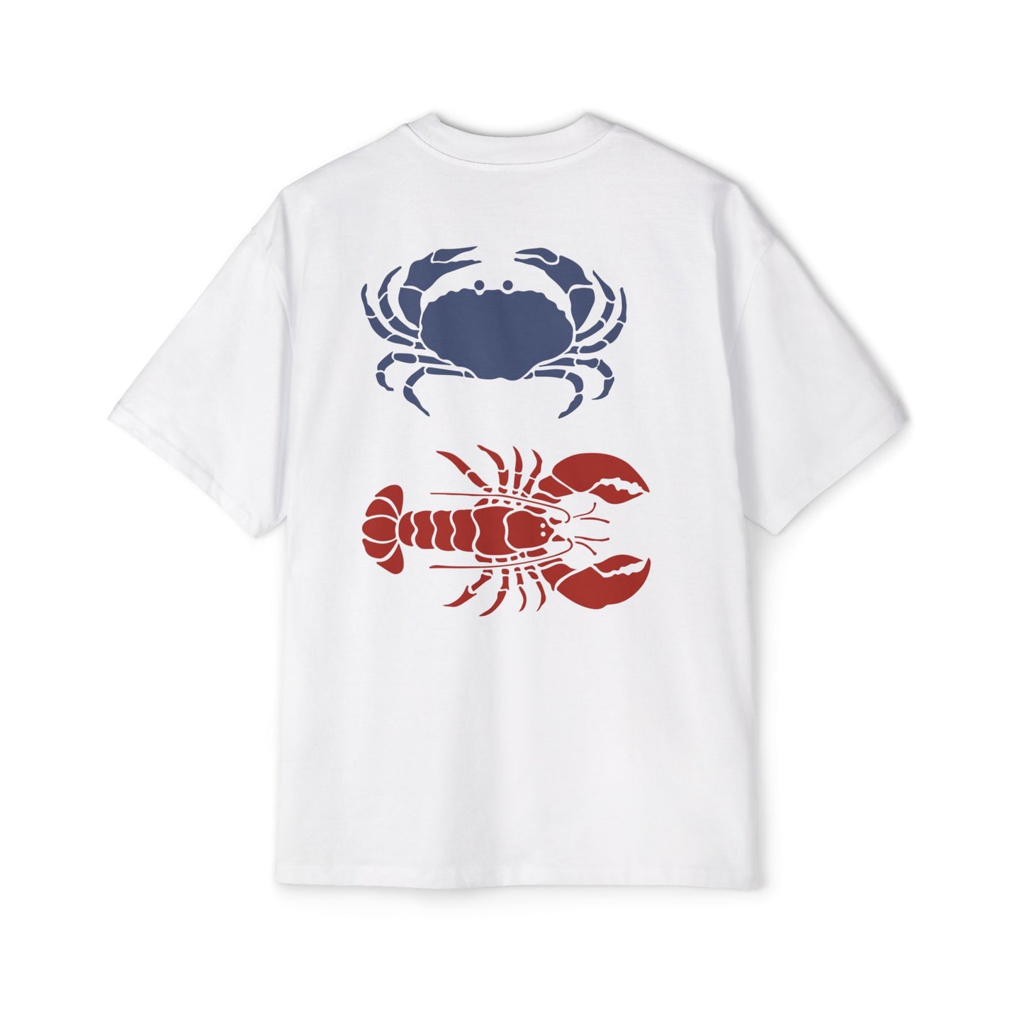 Red Blue Claw & Pinch Cotton Tee