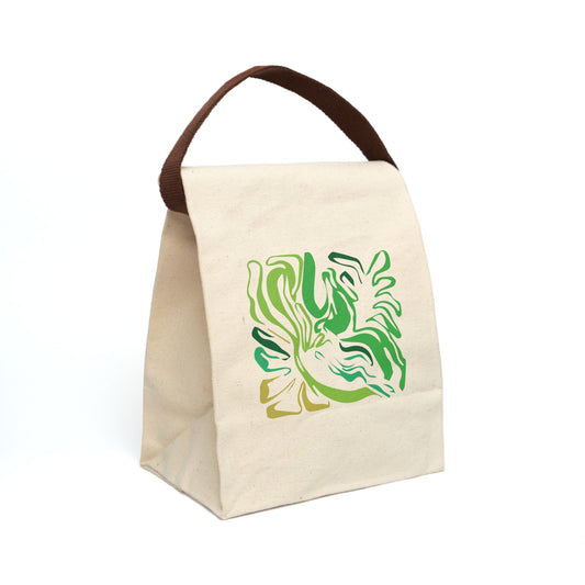 Verdant Waves Canvas Tote Bag