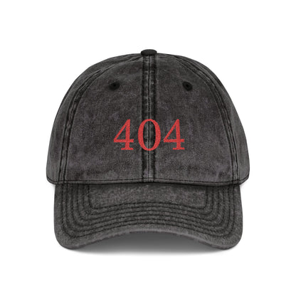 404_NOTFOUND CAP – VINTAGE BLACK