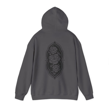 Midnight Petals Crew Hooded Sweatshirt