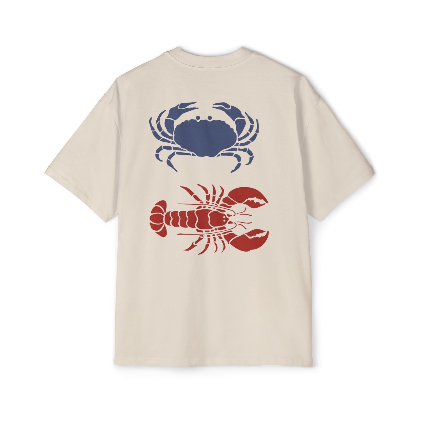 Red Blue Claw & Pinch Cotton Tee