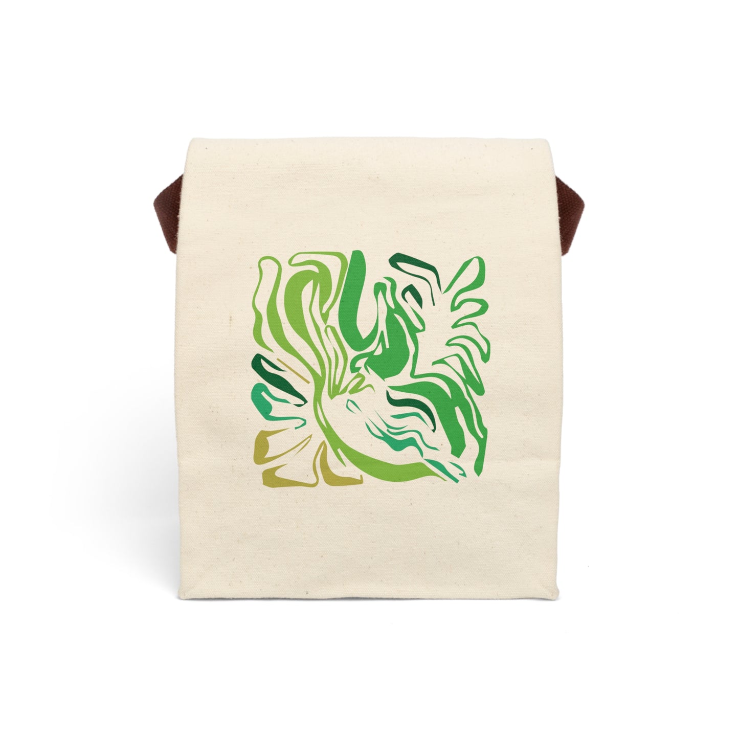 Verdant Waves Canvas Tote Bag
