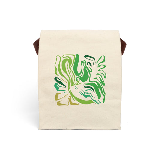 Verdant Waves Canvas Tote Bag