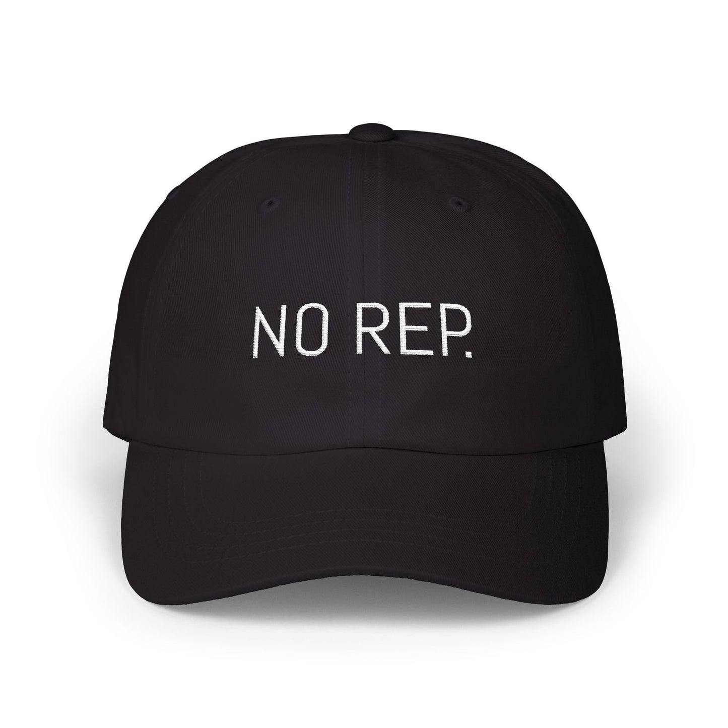 Classic Dad Cap with 'NO REP' Design, Trendy Headwear, Casual Gift for Father's Day, Fashionable Accessory for Dads, Summer Cap, Unisex Hat