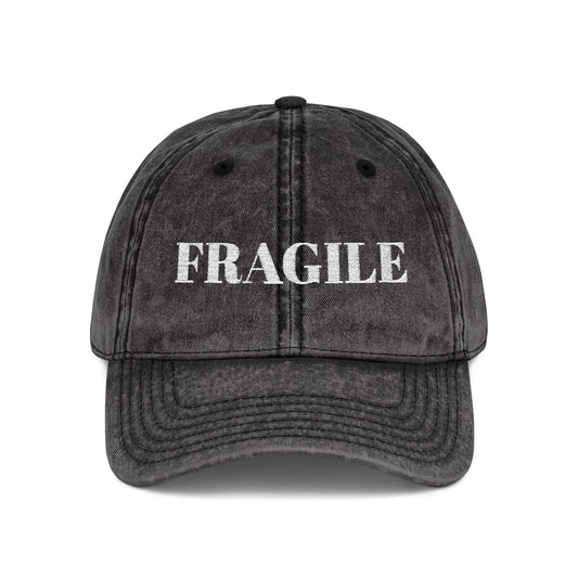 FRAGILE MIND CAP – VINTAGE BLACK