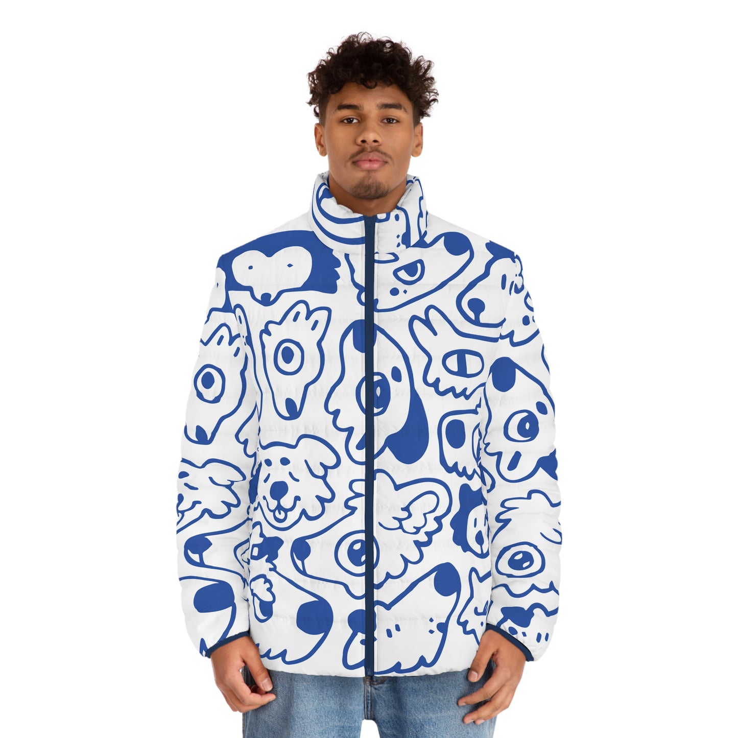 Wolf Pack Puffer Jacket (AOP)