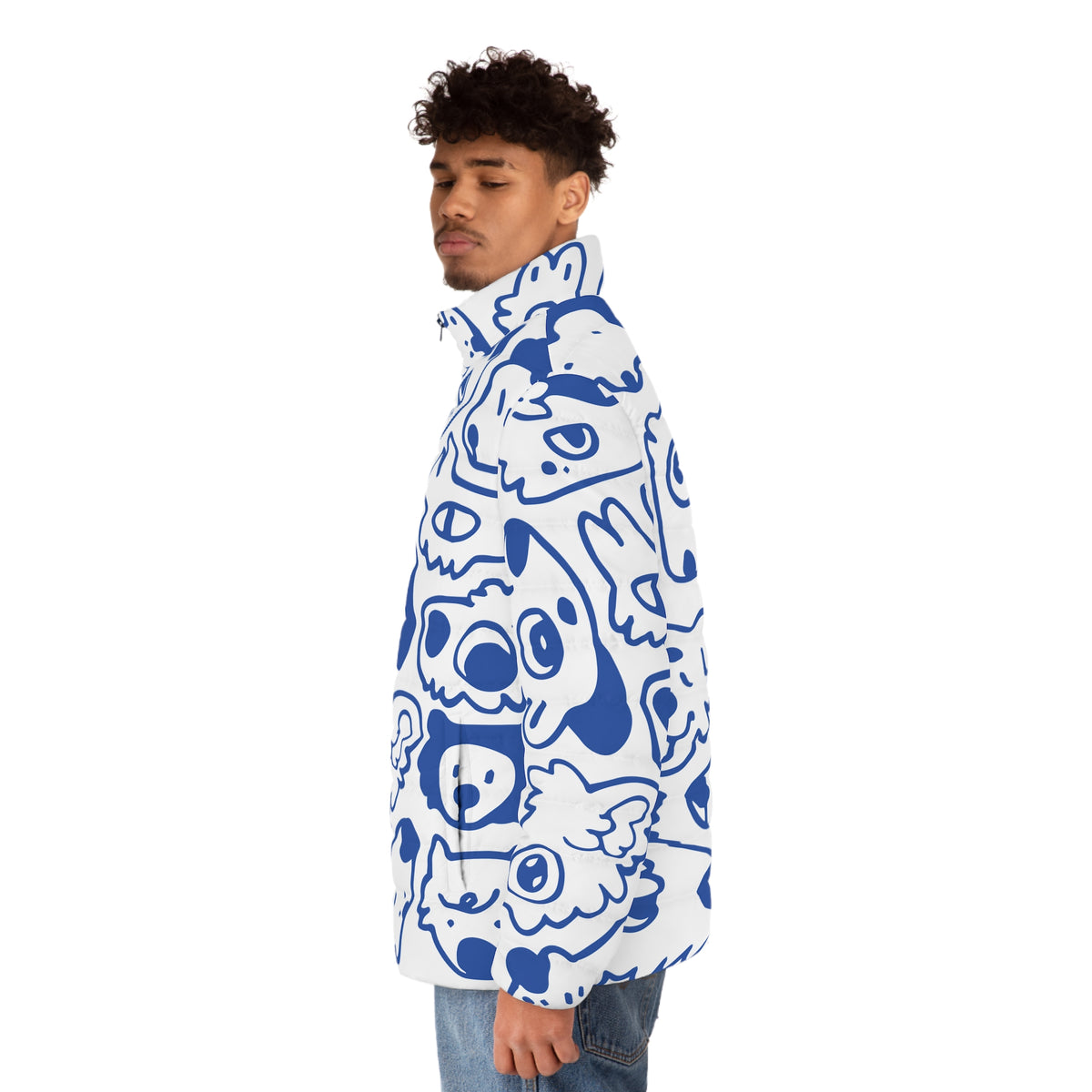 Wolf Pack Puffer Jacket (AOP)