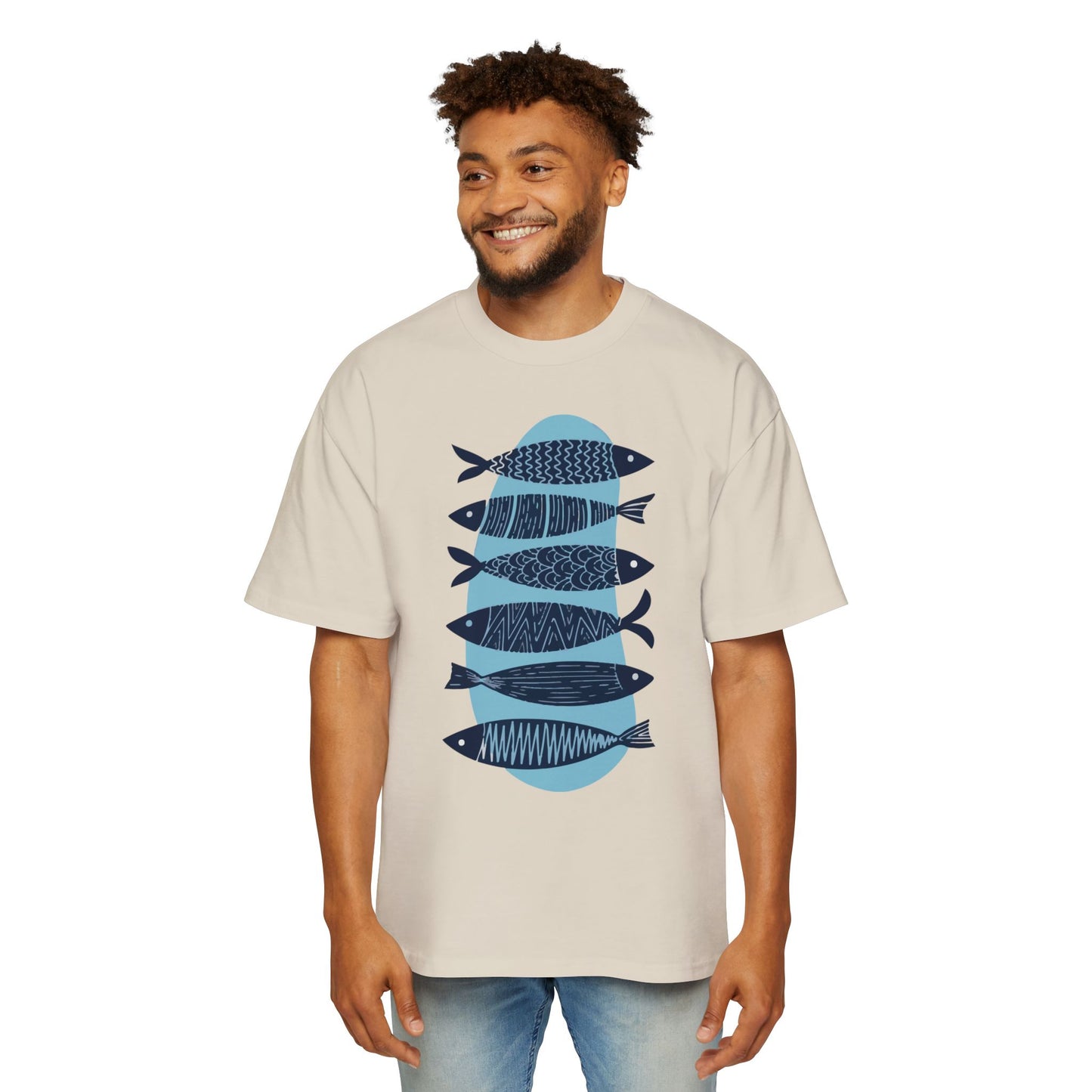 Black & Blue Quantum Catch Cotton Tee