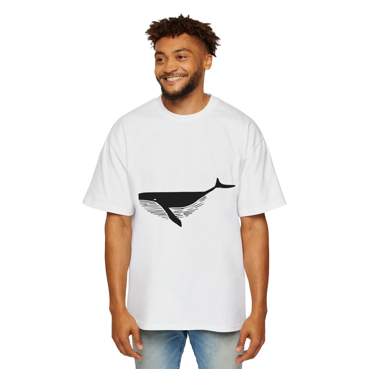 Black Shadowed Leviathan Cotton Tee