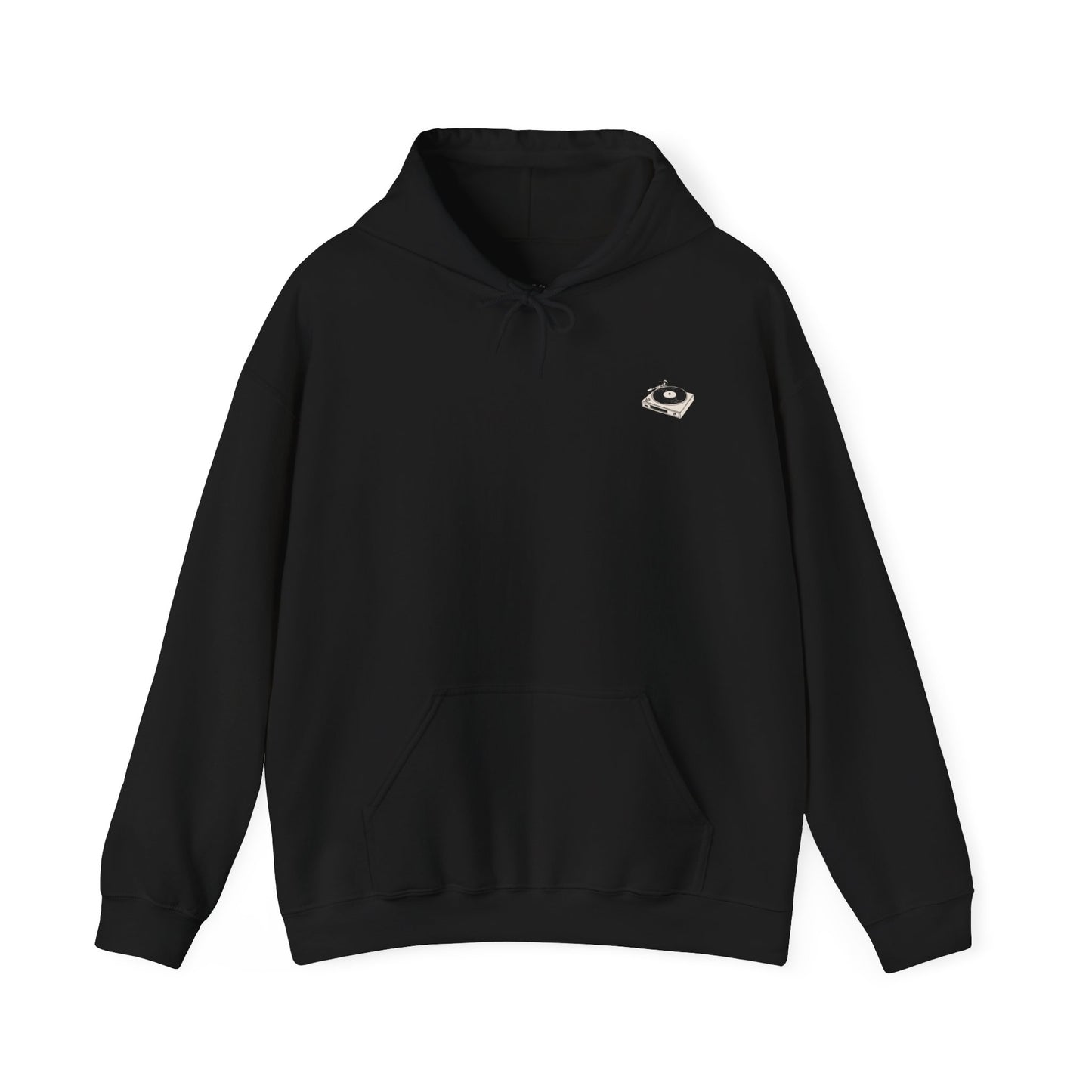 Vintage Turntable Crew Hooded Sweatshirt