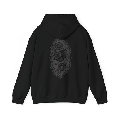 Midnight Petals Crew Hooded Sweatshirt