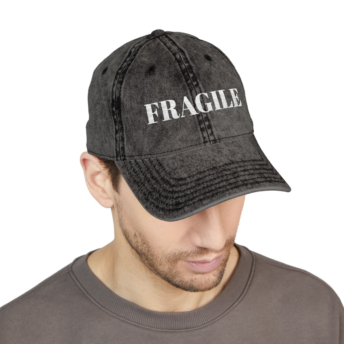 FRAGILE MIND CAP – VINTAGE BLACK