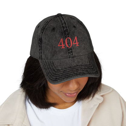 404_NOTFOUND CAP – VINTAGE BLACK