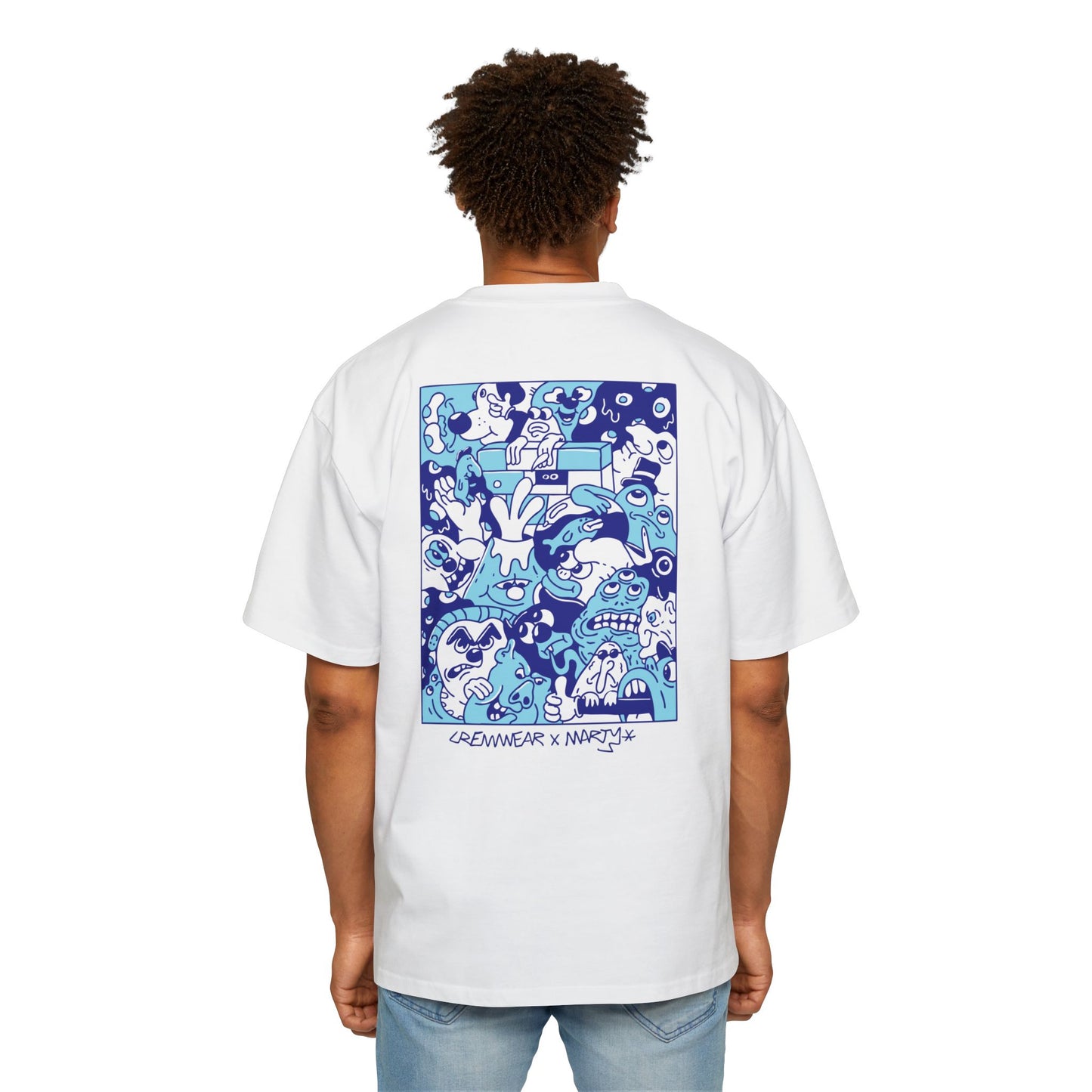 Thumbs Up in Chaos Tee -  Crew Wear X Marty