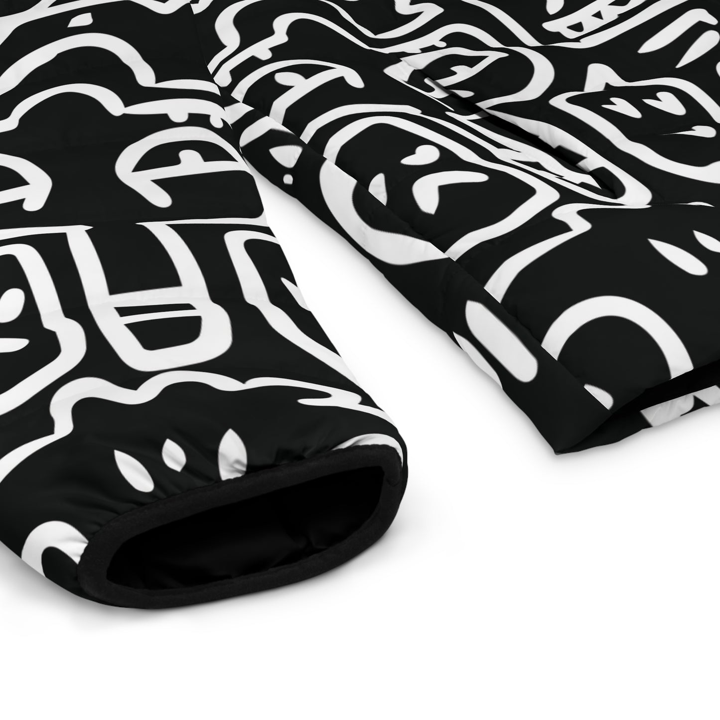 Doodle Monsters Puffer Jacket (AOP)