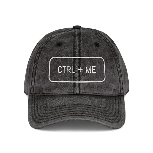 CTRL+ME CAP – VINTAGE BLACK