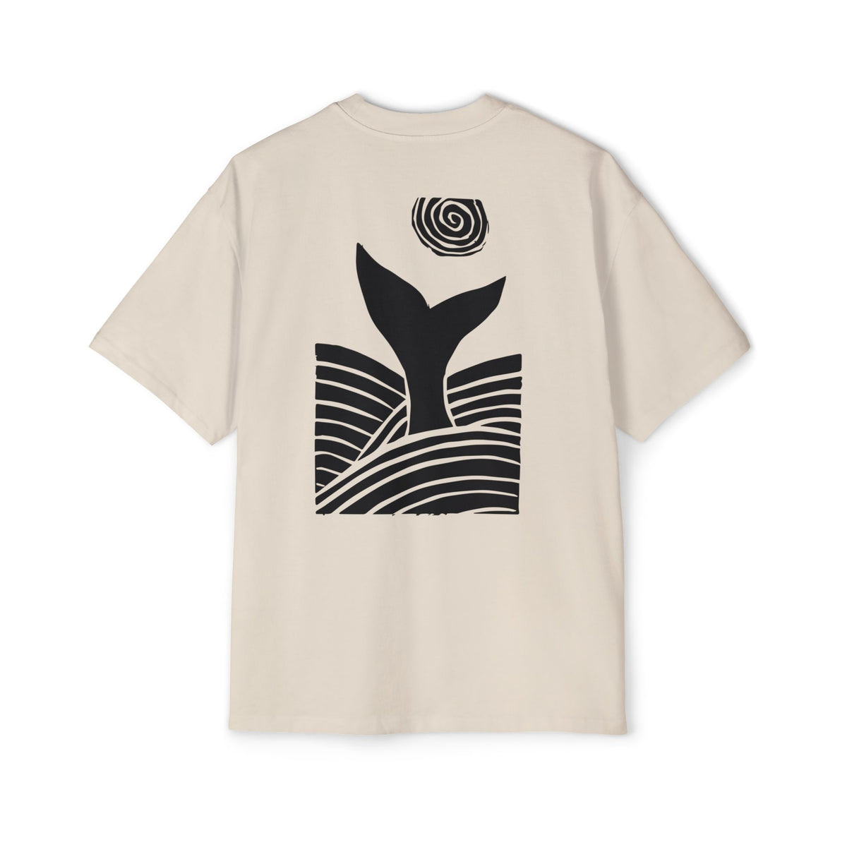 Black Shadowed Leviathan Cotton Tee