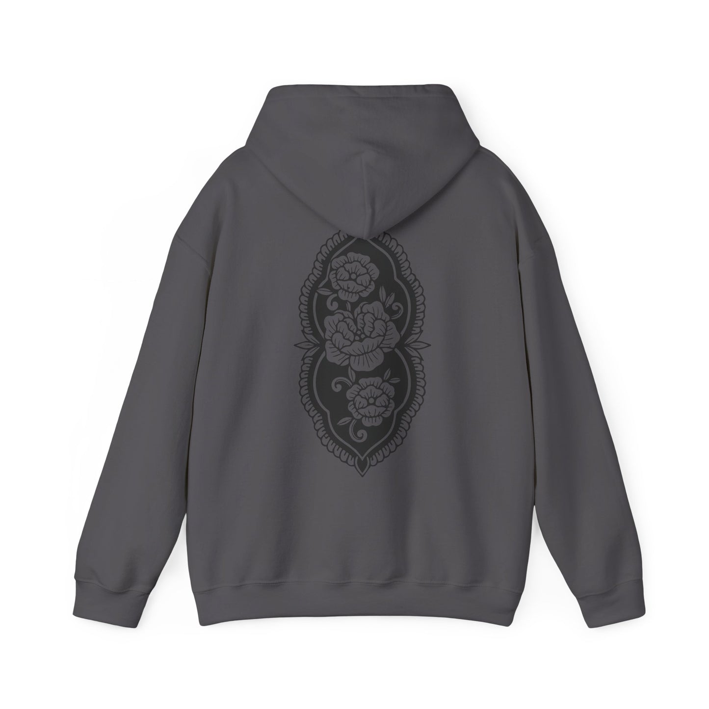 Midnight Petals Crew Hooded Sweatshirt