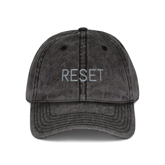 RESET CAP – VINTAGE BLACK
