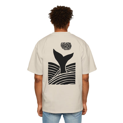 Black Shadowed Leviathan Cotton Tee