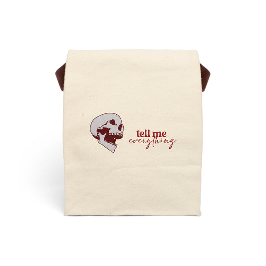 Tell me everything Canvas Tote Bag