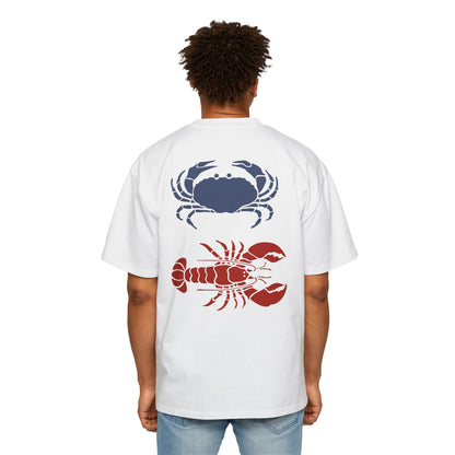 Red Blue Claw & Pinch Cotton Tee