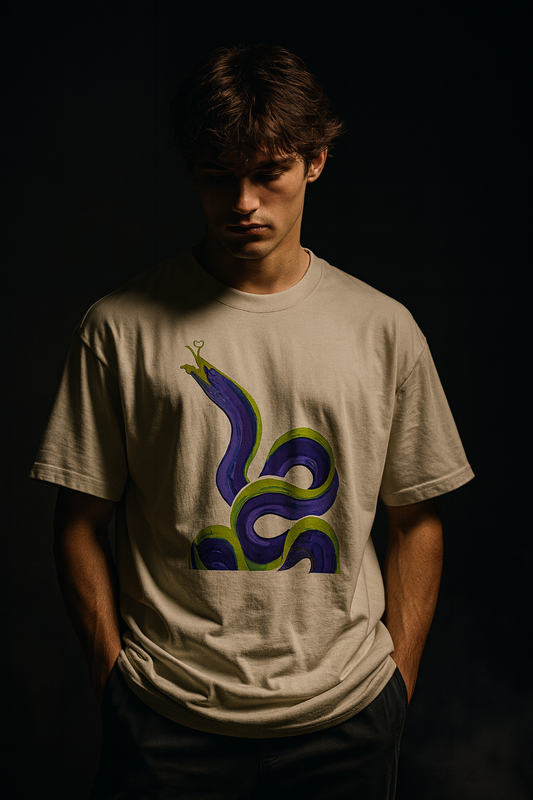 Violet Current Eel Cotton Tee